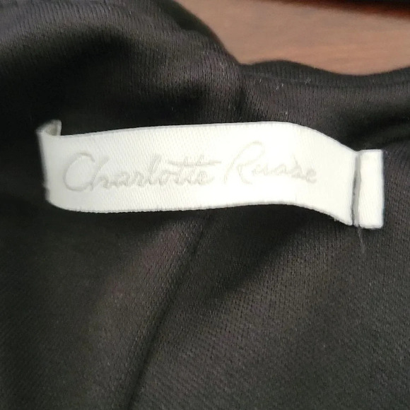 CHARLOTTE RUSSE Black Gathered Sleeveless Strappy Dress Small - Picture 7 of 7